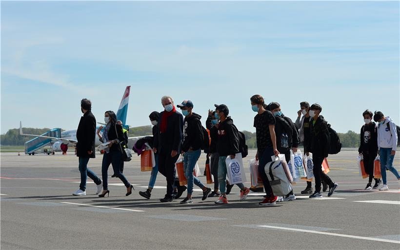 Am 15. April kamen die ersten unbegleiteten Minderjährigen aus Griechenland im Rahmen des EU-Umsiedlungsprogramms in Luxemburg an
