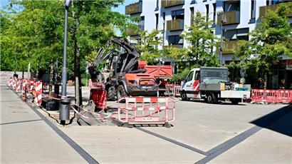 Am 18. August begannen die Arbeiten „am Duerf“

