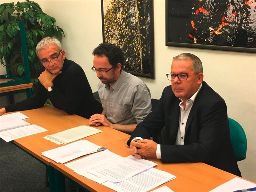 Am 25. Oktober 2017 stellten die drei jeweiligen Präsidenten (v.l.n.r.) Teddy Jaans (UJL), Luc Caregari (SJ-L) und Roger Infalt (ALJ) die Fusion zur ALJP vor
