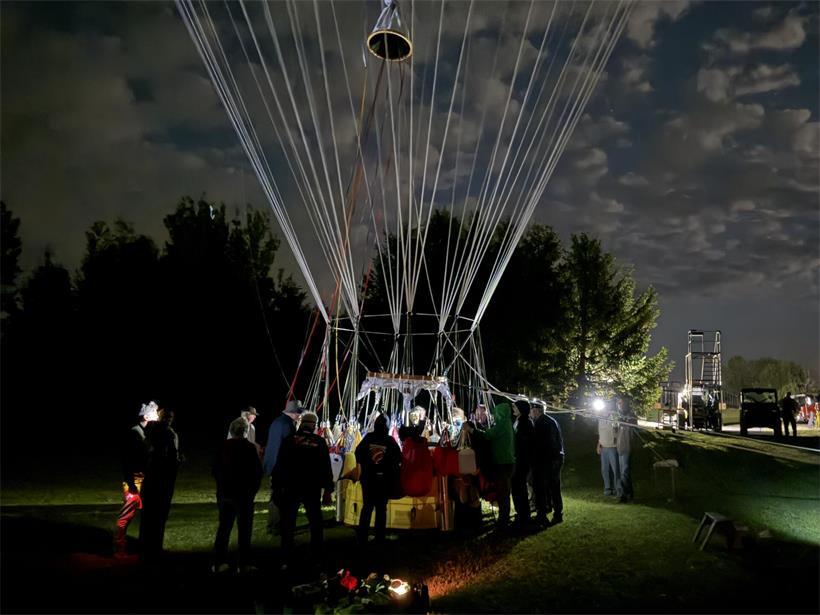 Am 4. Juni startet der Wasserstoffballon im US-Bundesstaat Maine