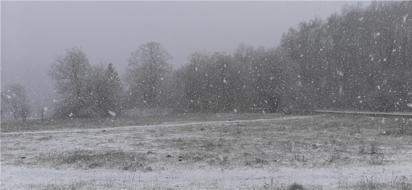Am 6. April zeigte sich kurzzeitig wieder der Winter
