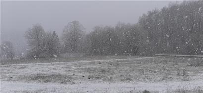Am 6. April zeigte sich kurzzeitig wieder der Winter
