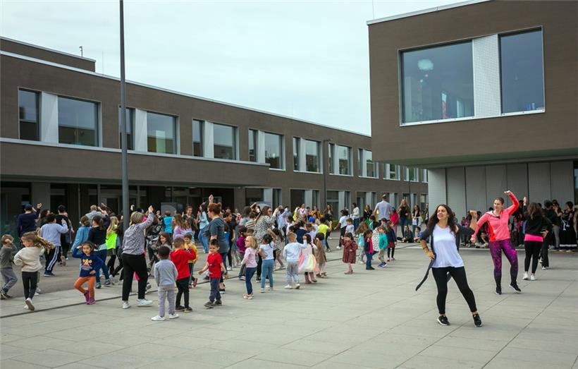 Am 9. Mai wird der Schulhof des Kannercampus Belval wieder zur Spielwiese
