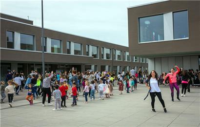 Am 9. Mai wird der Schulhof des Kannercampus Belval wieder zur Spielwiese
