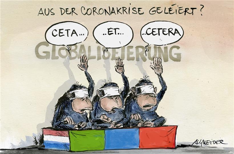Am Dienstag hatte das Parlament noch bekundet, die Krise zu nutzen, um neue Wege in der Wirtschaft einzuschlagen. Am Mittwoch ratifizierten die Mehrheitsparteien DP, LSAP und „déi gréng“ dann das CETA-Freihandelsabkommen, das multinationalen Konzernen zusätzliche Macht einräumt.
