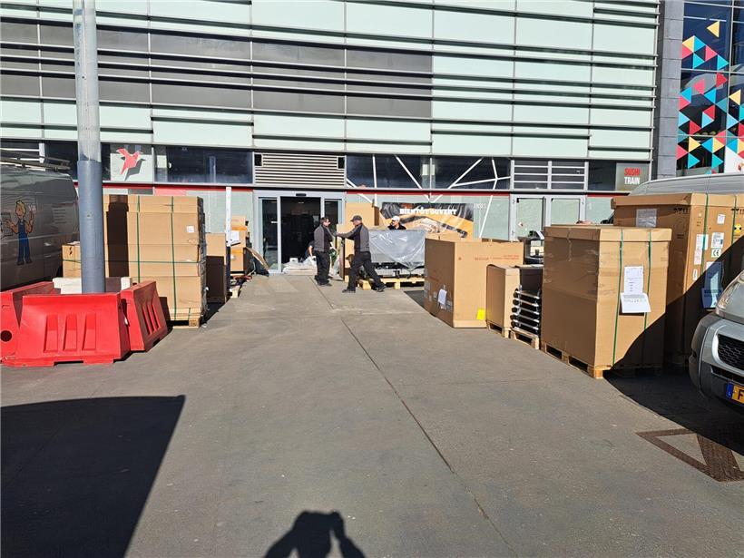 Am Dienstag waren die Umbauarbeiten noch voll im Gange