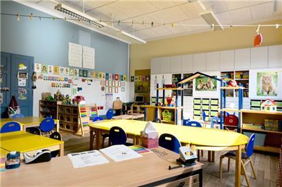 Am Donnerstagmorgen beginnt für die Kinder des „Cycle 1“ zum ersten Mal der richtige Schulalltag
