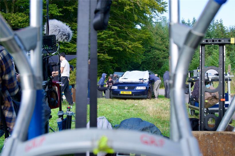 Am Drehort in Lintgen