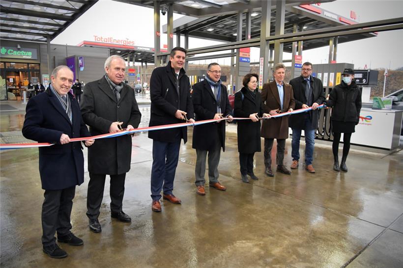 Am Mittwoch wurde die Tankstelle offiziell eingeweiht
