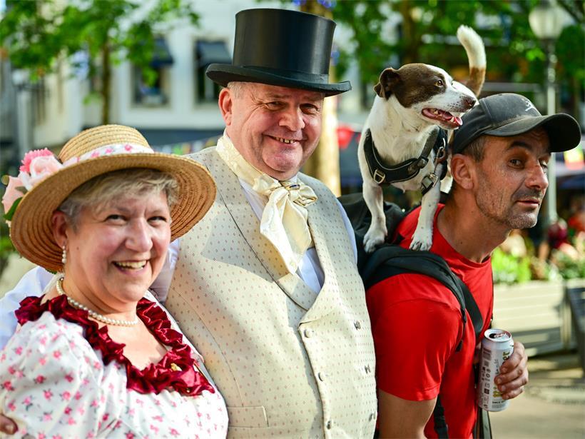 Einige Leute hatten sich ganz besonders herausgeputzt