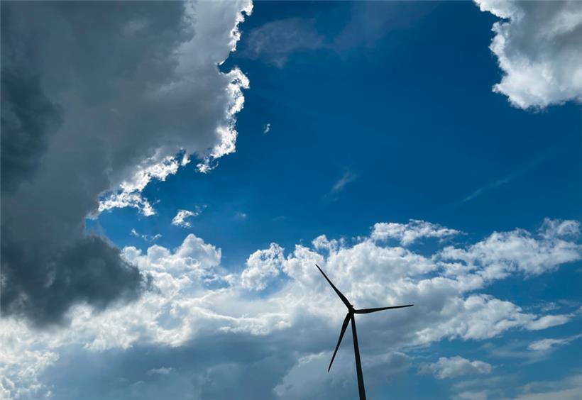 Am Samstagnachmittag braute sich von Westen her so einiges zusammen …
