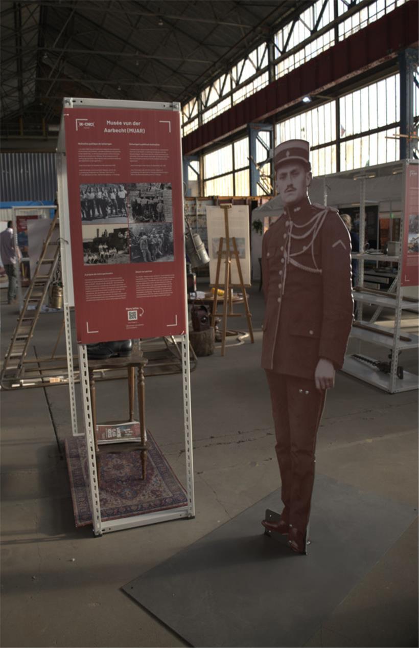 Am Stand des „Museums der Arbeit“