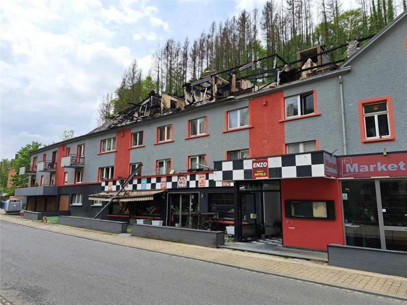 Am Tag danach: So sah das ehemalige Hotel am Donnerstagmittag aus
