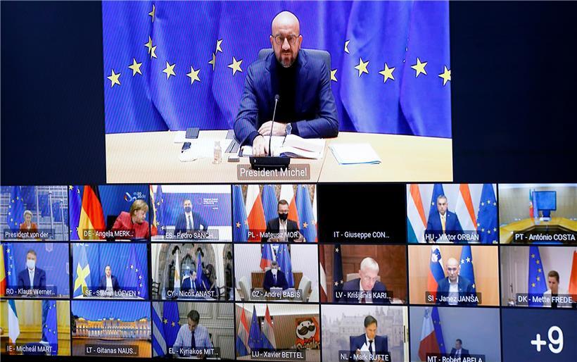 Am morgigen Donnerstag werden die EU-Staats- und Regierungschefs wieder (wie hier Ende Oktober) zu einem Videogipfel zusammenkommen. Bisher steht allerdings nur die Corona-Pandemie auf der Tagesordnung.
