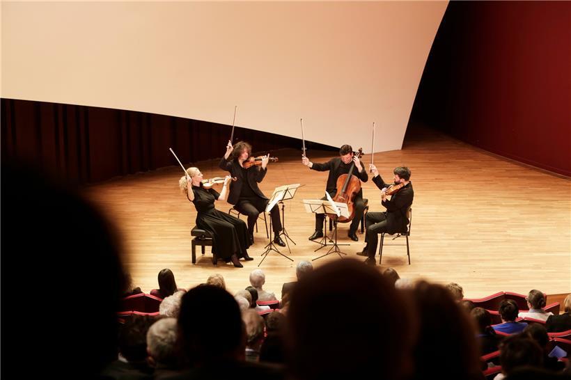 Am vergangenen Montag in der Philharmonie: das Pavel Haas Quartet in Aktion
