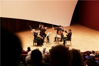 Am vergangenen Montag in der Philharmonie: das Pavel Haas Quartet in Aktion
