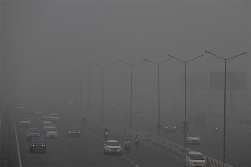 Am vergangenen Montag war die Feinstaubbelastung in Neu-Delhi 60-mal höher als die von der Weltgesundheitsorganisation festgelegte Tagesobergrenze
