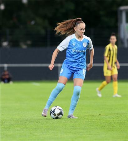 Amina Boissou musste im Spiel gegen Ferencváros als Torhüterin aushelfen
