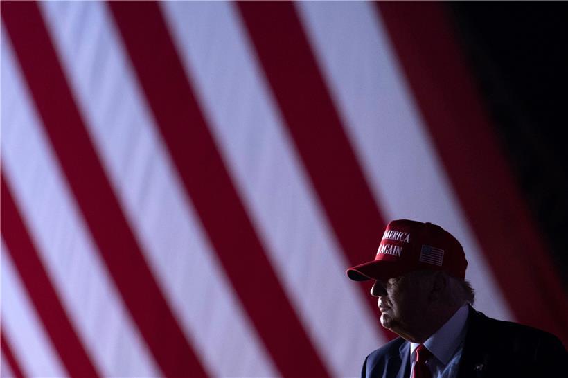 Amtsinhaber Donald Trump auf einer Wahlkampfveranstaltung in Florida
