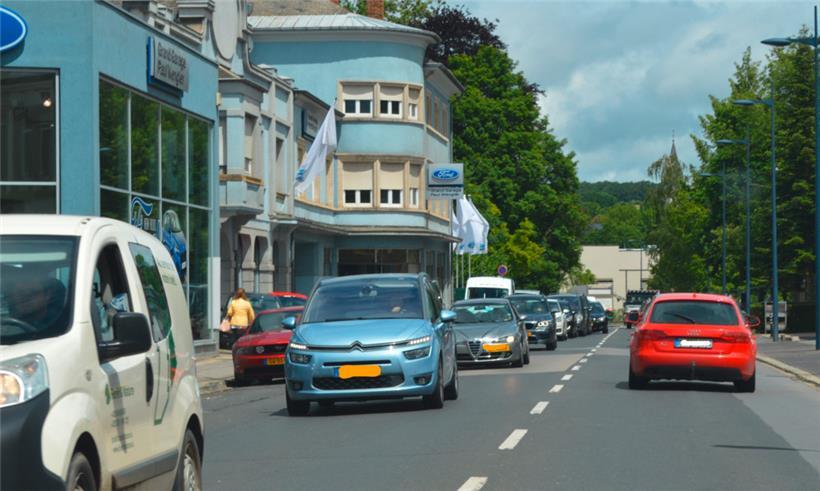 An den kommenden fünf Tagen wird der bereits jetzt alltägliche Verkehrsstau in Ettelbrück noch größere Ausmaße annehmen 

