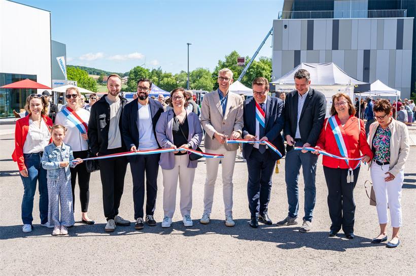 Eröffnungsfeier mit Wirtschaftsminister Lex Delles, Innenminister Léon Gloden und Bürgermeister Marc Lentz bei offizieller Veranstaltung