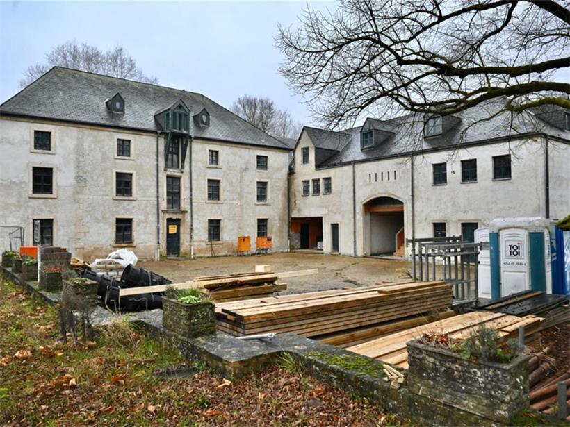 „An der Millen“ während der Renovierungsarbeiten des Teilbebauungsplans (PAP) für ein neues Wohnviertel