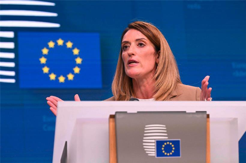 An der Wiederwahl der maltesischen EVP-Politikerin Roberta Metsola wird nicht gezweifelt
