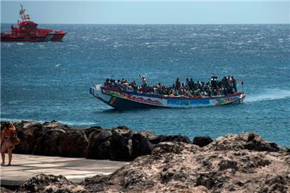 An der spanischen Kanareninsel El Hierro kam im August ein Boot mit Migranten an
