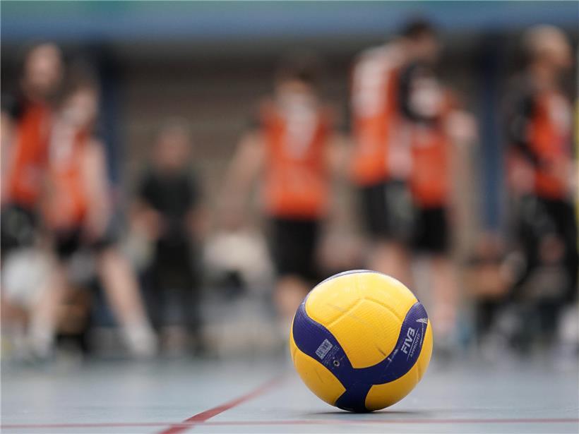 Volleyballspiel in der höchsten deutschen Spielklasse an einem intensiven Wettkampf-Wochenende