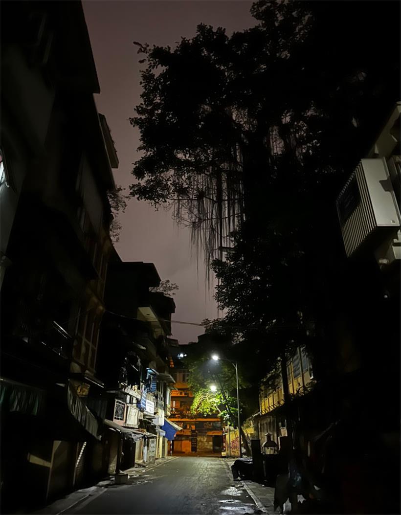 An manchen Ecken ist Hanoi am Abend wie ausgestorben
