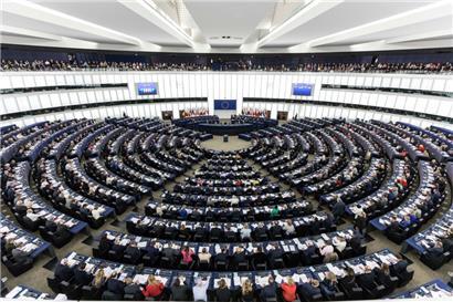 Anders als in den Zeiten vor Corona nahmen viele EP-Abgeordnete nicht vor Ort an der gestrigen Wahl des Präsidiums teil
