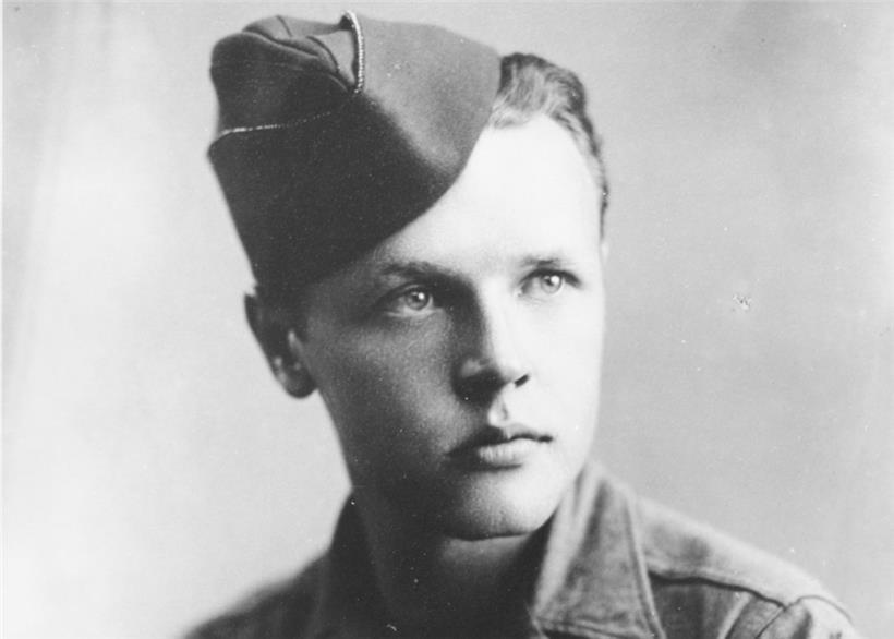 André Flesch in Uniform der 10. US-Panzerdivision, 1945
