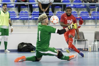 André Teka war nach seinem Treffer gegen Belfast diesmal mit einem Doppelpack am Champions-League-Erfolg beteiligt
