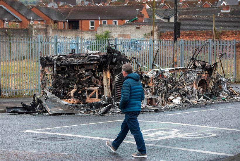 Anfang April gab es die letzten Ausschreitungen in Belfast – nun werden neue befürchtet
