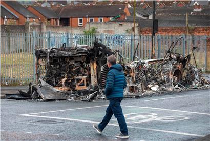 Anfang April gab es die letzten Ausschreitungen in Belfast – nun werden neue befürchtet
