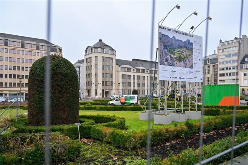Anfang Februar wurde dort noch gearbeitet, rund einen Monat später eröffnet das Parkhaus „Martyrs“ wieder
