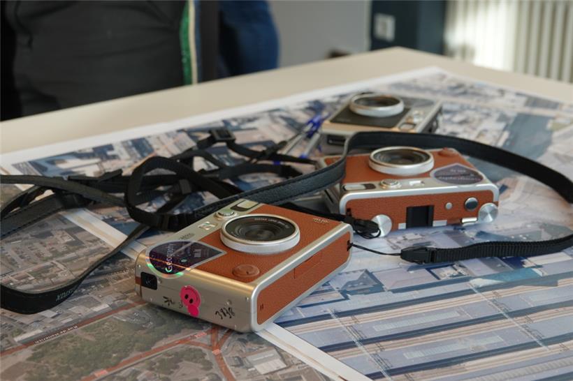 Anhand von Polaroid-Kameras, die im „Centre sociétaire“ verteilt wurden, konnten...