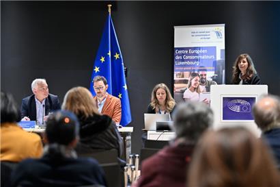 Anne Calteux stellt die Projekte und Ideen der EU-Kommission für die kommenden Jahre vor
