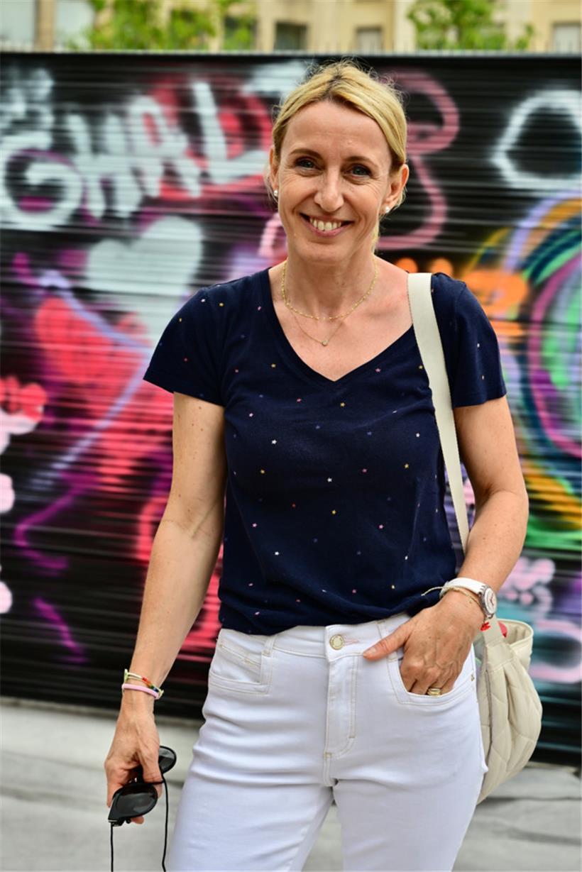 Anne Darin vom lokalen Geschäftsverband war nach den ersten Stunden – und noch v...