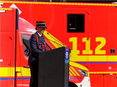 Annick Baustert, erste weibliche Leiterin des größten Feuerwehr- und Rettungszentrums Luxemburgs, Porträt