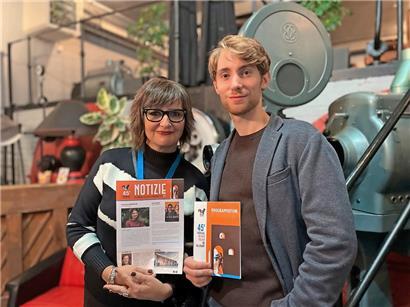 Antonella Gaeta, la scénariste du film „Ti mangia il cuore“ et son acteur principal Francesco Patanè
