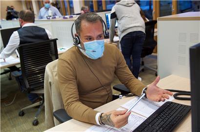 Antonio De Brito ist einer von 68 Luxair-Mitarbeitern, die nun beim Contact Tracing aushelfen. 
