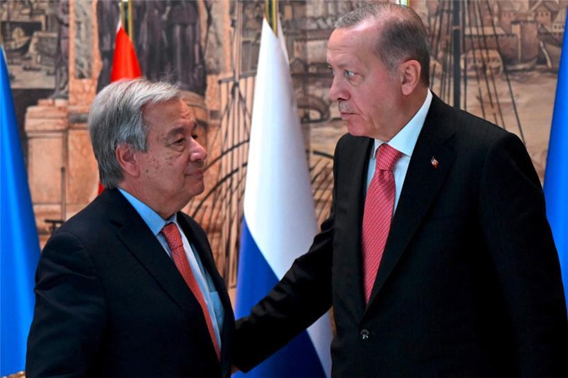 António Guterres und Recep Tayyip Erdogan werden am Donnerstag in der Ukraine zu Gesprächen erwartet
