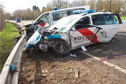 April 2018: Bei einer Verfolgungsjagd in Lausdorn kam ein Polizist ums Leben, eine Polizistin wurde schwer verletzt
