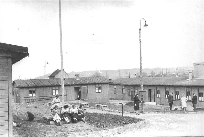 Arbed-Ostarbeiterinnen-Baracken in Esch-Raemerich um 1943 
