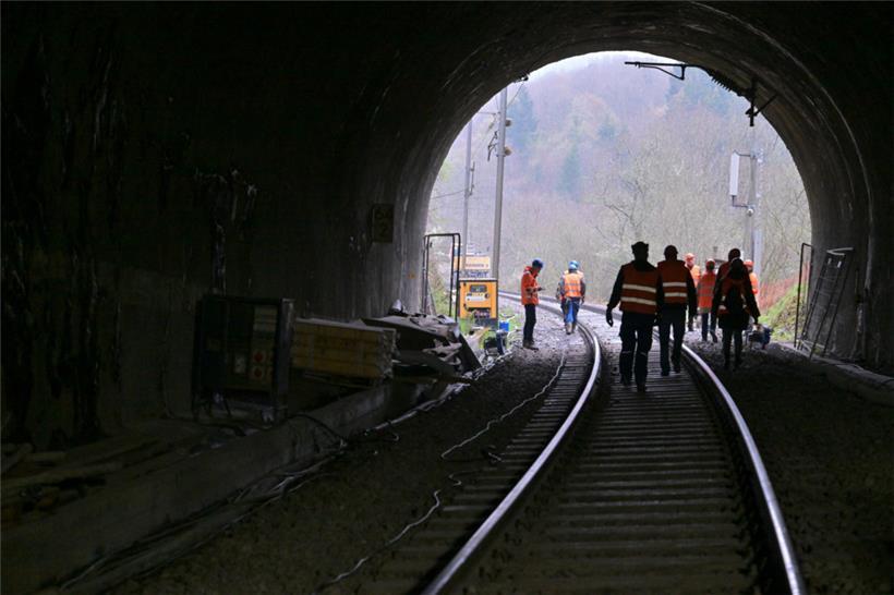 Arbeiten an der CFL-Nordstrecke
