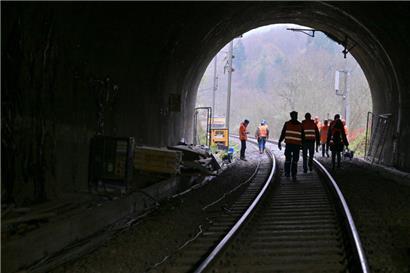 Arbeiten an der CFL-Nordstrecke
