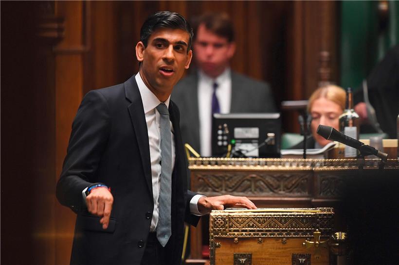 „Arbeitsplätze schützen, fördern und schaffen“: Schatzkanzler Rishi Sunak kündigt in Westminster die Corona-Hilfen an

