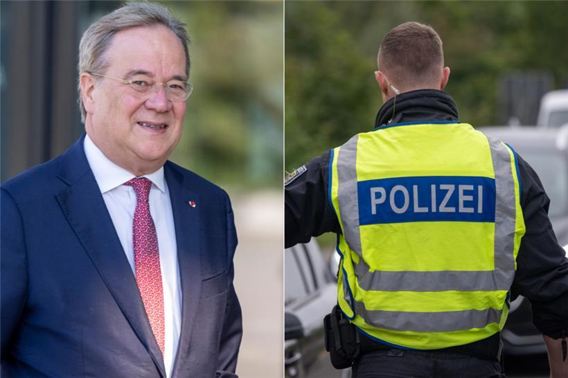 Armin Laschet wurde von der Bundespolizei in der Eifel rausgewunken
