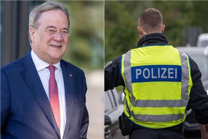 Armin Laschet wurde von der Bundespolizei in der Eifel rausgewunken
